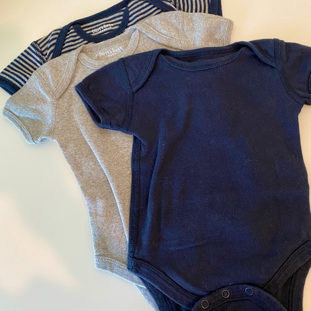 Baby boy 3-6, 6-9 months clothes and a diaper bag.